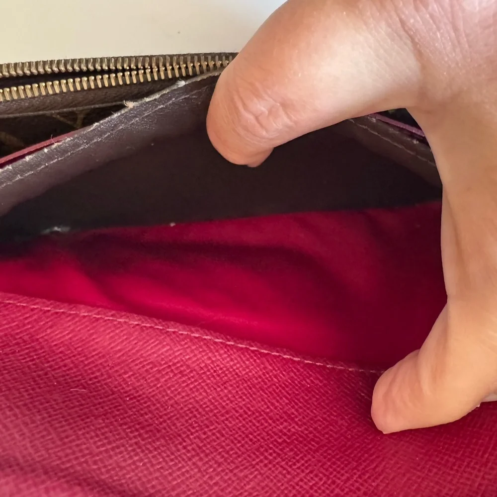 Louis Vuitton Monogram Canvas Emilie Brown Wallet - EUC with COA